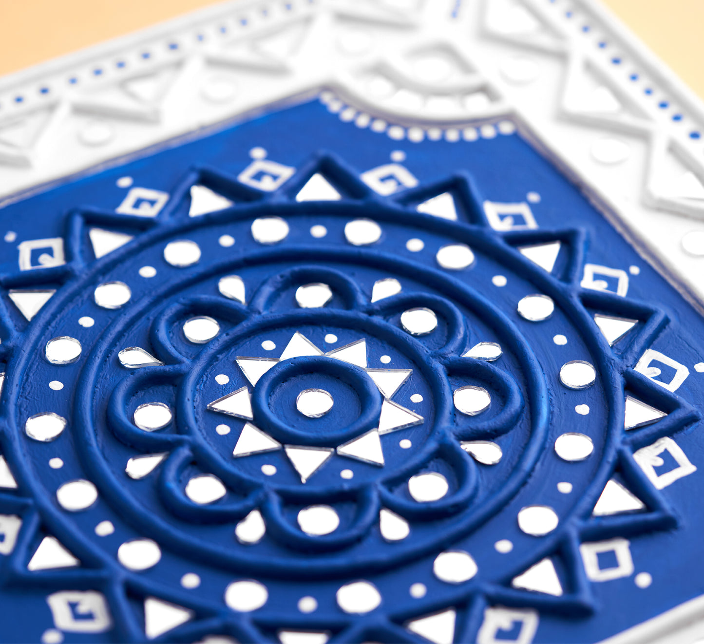 Blue Mandala Lippan Art