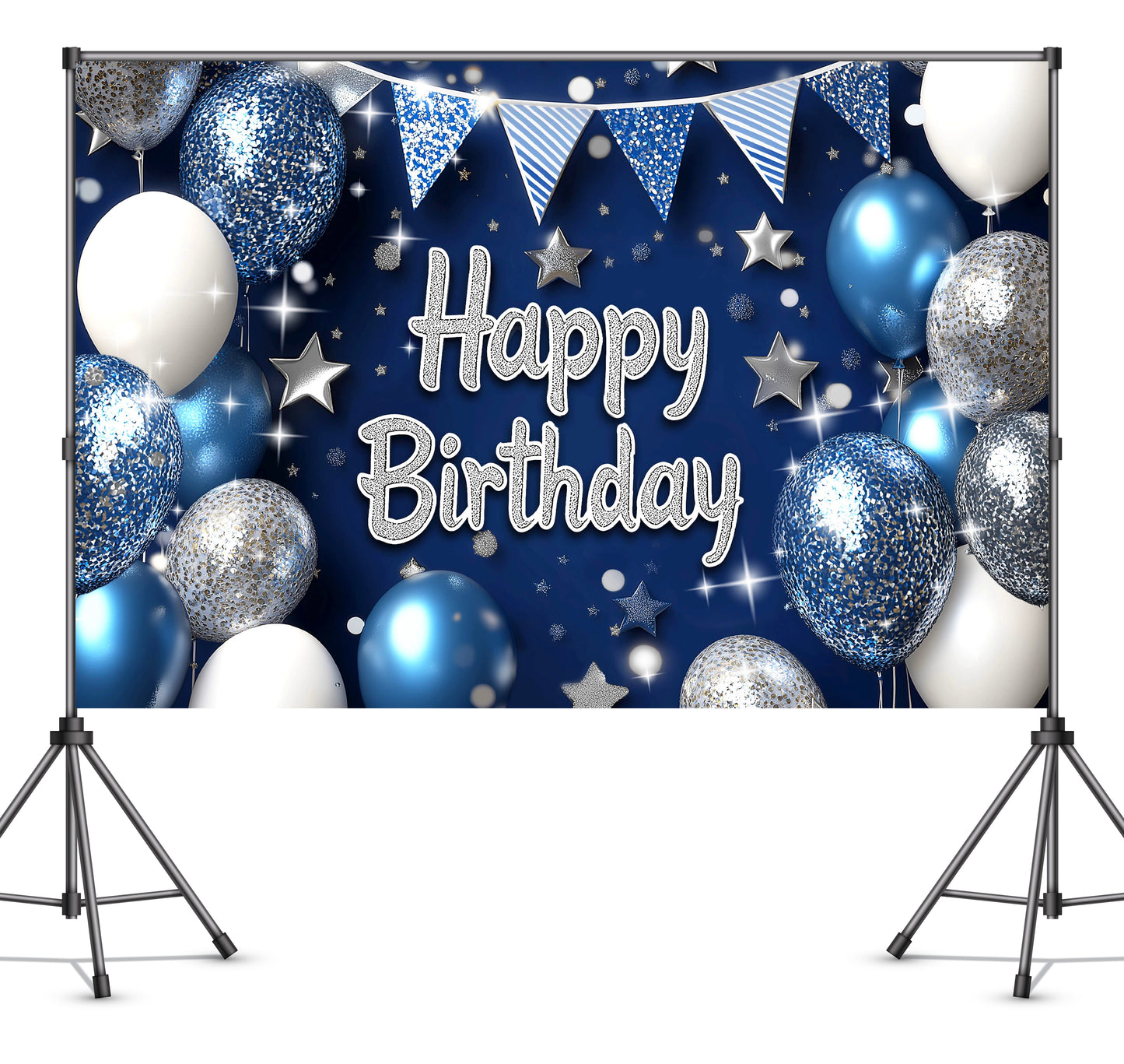 Blue Birthday Backdrop
