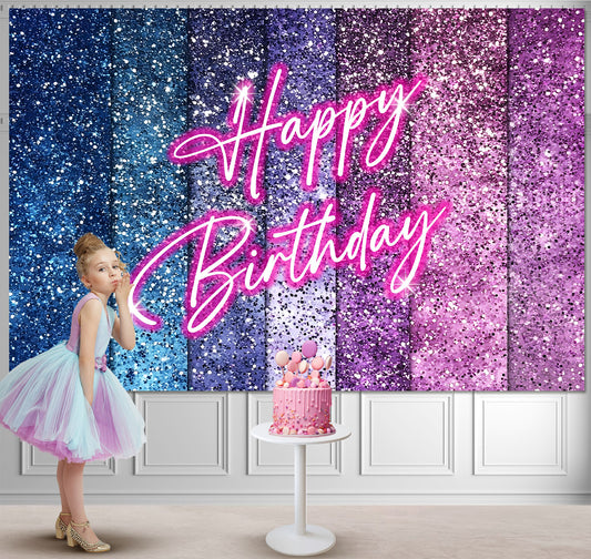 Glitter Birthday Backdrop