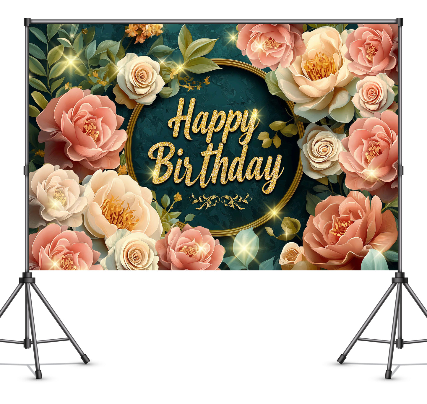 Sage Green Birthday Backdrop