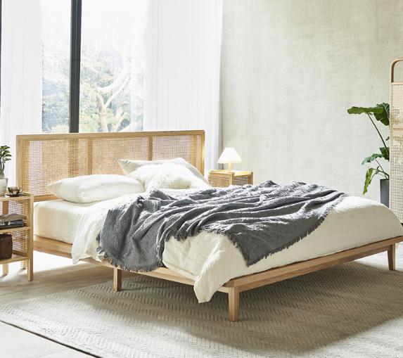 Minimalist Cream Armless Sofa